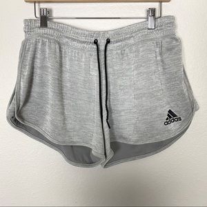 Adidas Women's Heather Gray Running Shorts Size L